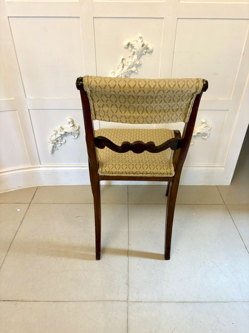 Exhibition Quality Set Of Eight Antique Regency Mahogany Dining Chairs - Image 8